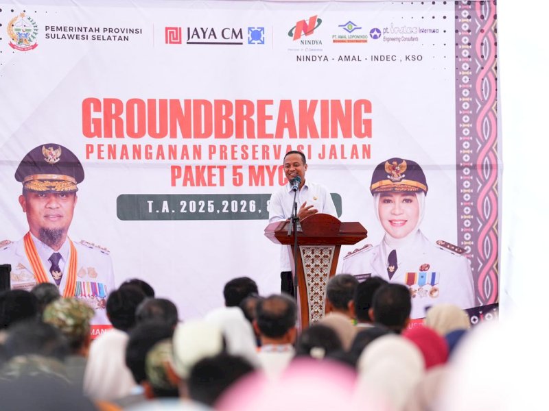 Proyek Jalan Bone-Soppeng-Barru Dimulai, Telan Rp383 M