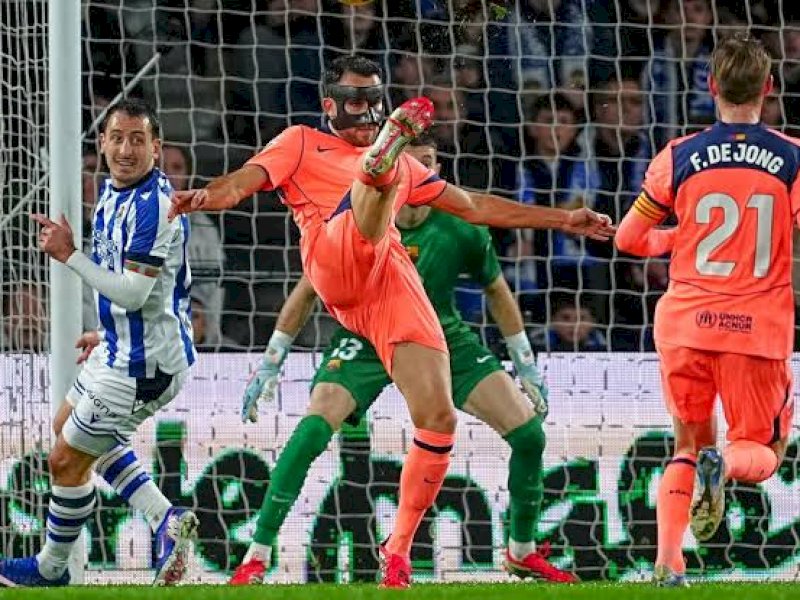 LIGA SPANYOL: Sociedad Sikat Barcelona 2-1
