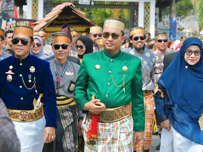 Bupati-Wabup Lutra Kompak Hadiri Puncak HPRL di Istana Kedatuan