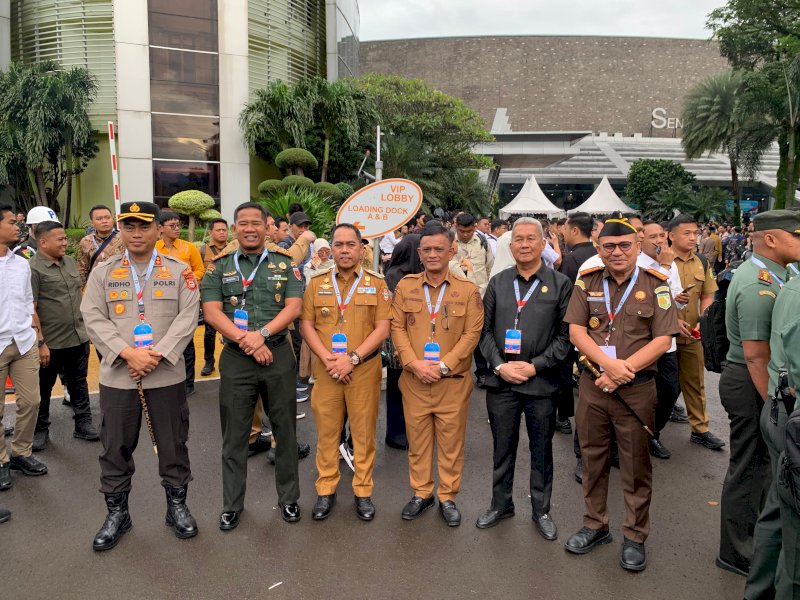Bupati Andi Rosman, Wabup Baso Rahmanuddin dan jajaran Forkopimda Wajo. 