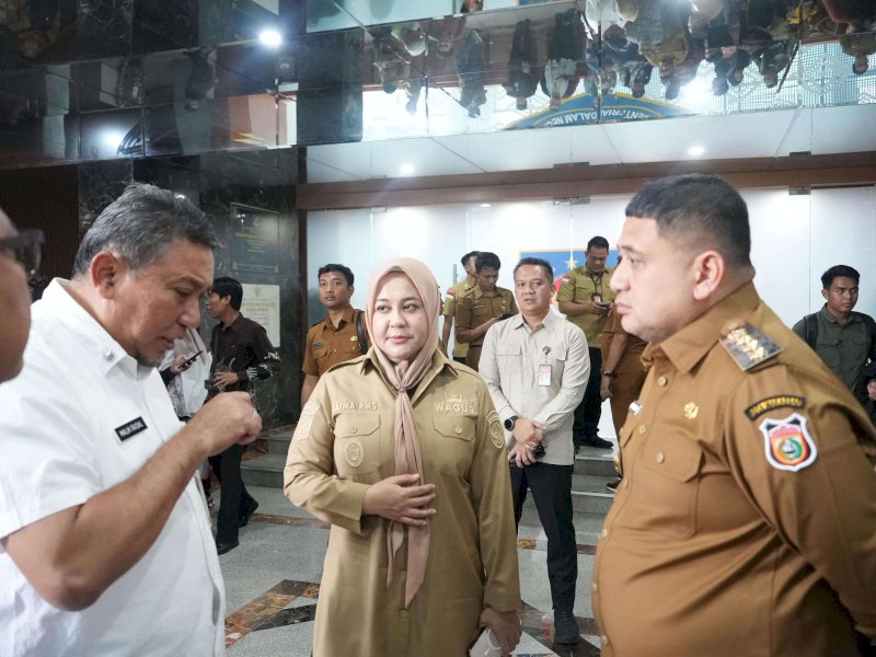 Wali Kota Makassar Munafri Arifuddin menghadiri Sosialisasi Piloting Digitalisasi Bantuan Sosial di Kemendagri, Jakarta. 