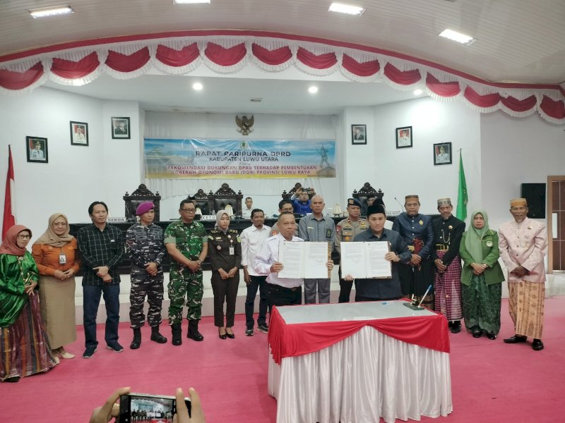 Tok! DPRD Lutra Setujui Rekomendasi Pembentukan Provinsi Luwu Raya