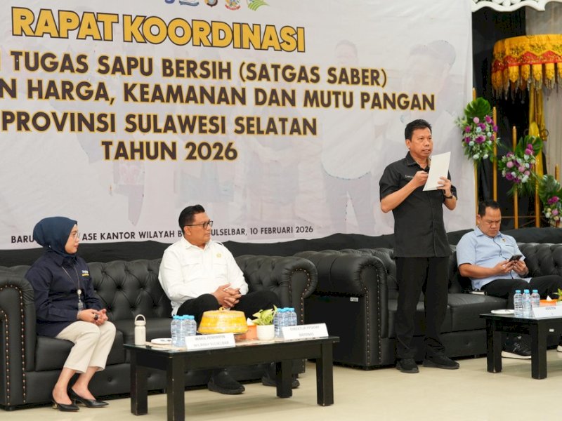 Gandeng Satgas Sapu Bersih, Pemprov Sulsel Optimistis Kendalikan Harga Pangan 
