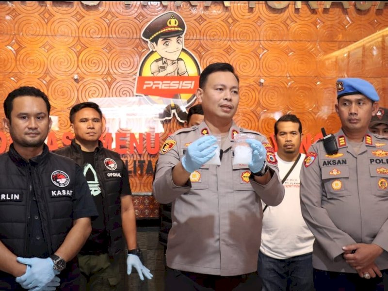 Polres Tator memperlihatkan barang bukti narkoba hasil pengungkapan Januari lalu. 