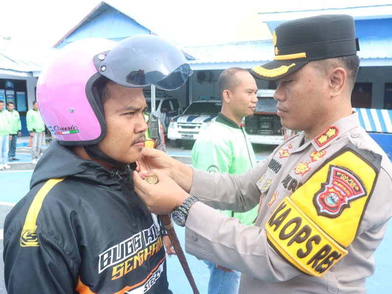 Luncurkan Polantas Mappatabe, Kapolres Wajo Ajak Ojol jadi Pelopor Keselamatan