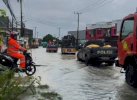 Banjir Rendam Jalan Poros Moncongloe Maros-BTP, Arus Lalu Lintas Lumpuh 