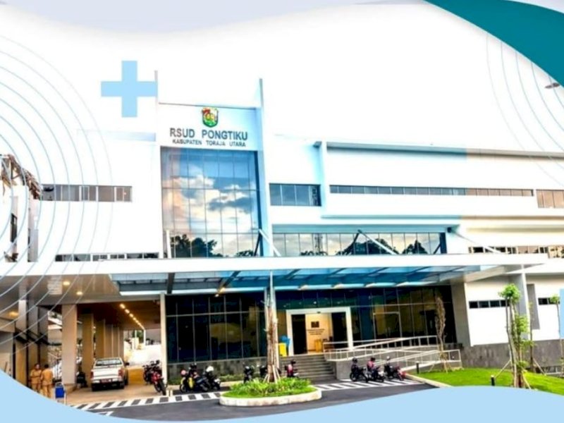 Gedung baru RSUD Pongtiku Toraja Utara. 