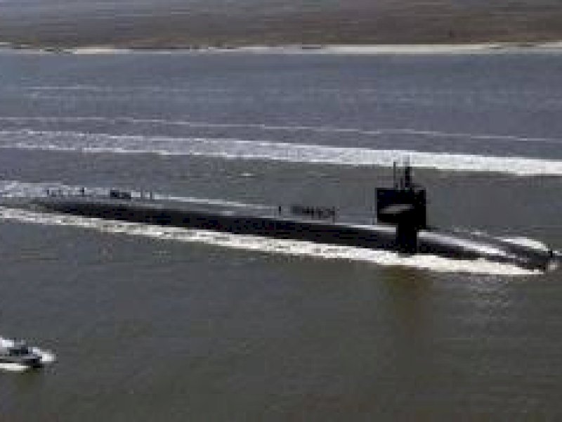 Kapal selam AS yang menyerang kapal perang Iran. (int) 