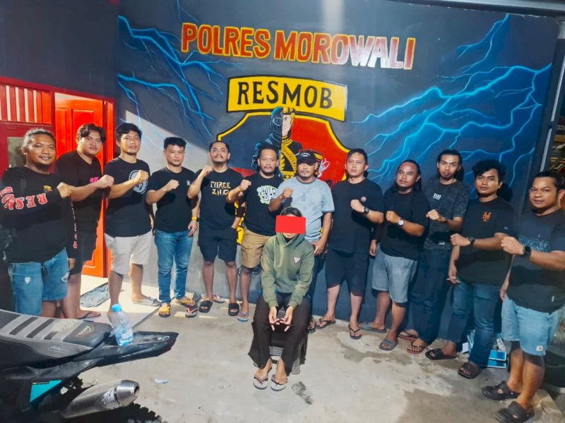 Tim Resmob Polres Torut mengamankan tersangka curanmor. 