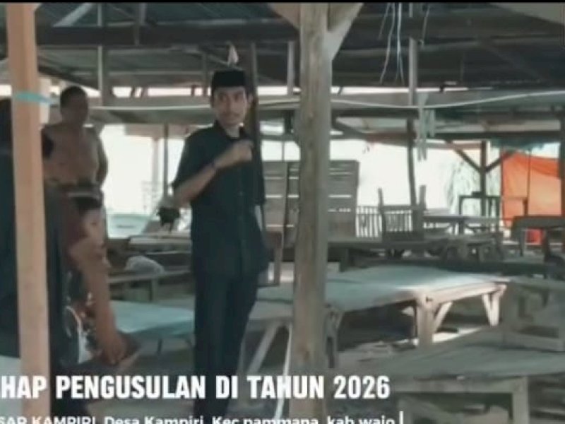 Anggota DPRD Kabupaten Wajo, Alief Kurniawan meninjau Pasar Kampiri. 