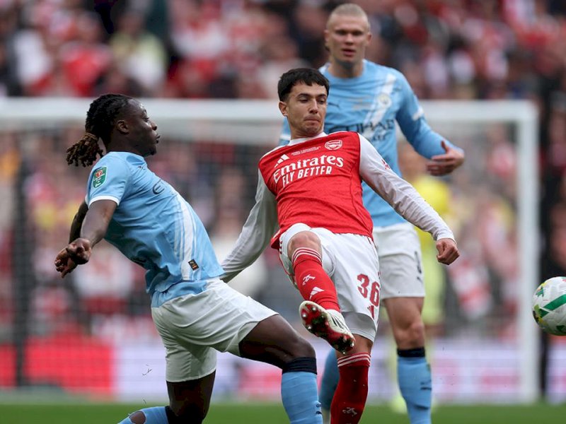 Nico O'Reilly menjadi bintang Man City lewat dua golnya. (int) 