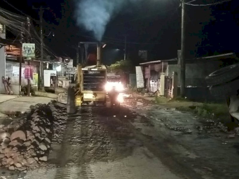 Poros Moncongloe dilakukan penanganan darurat oleh Pemprov Sulsel.