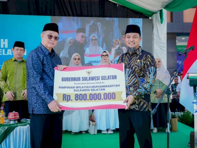 Pemprov Sulsel Beri Hibah Rp800 Juta ke Muhammadiyah: Dukung Sektor Pendidikan-Dakwah