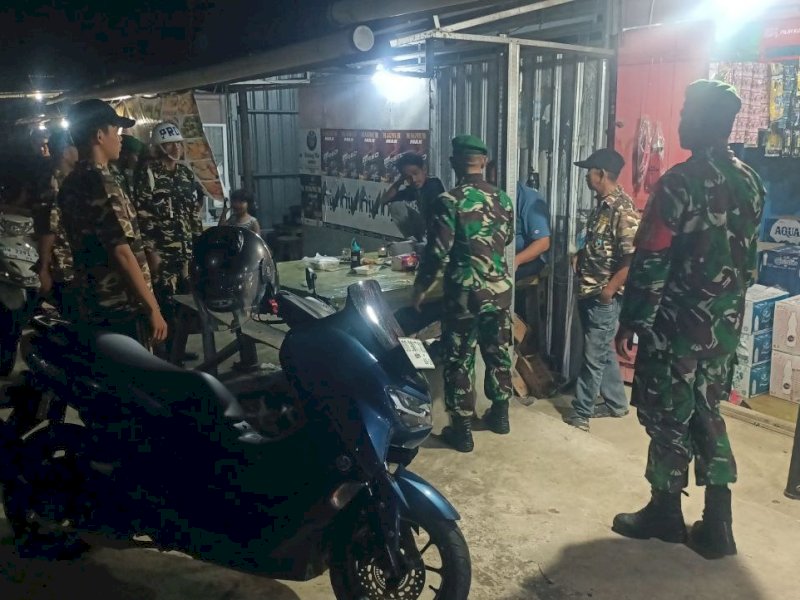 Gandeng PPM-FKPPI, Koramil Pammana Wajo Gelar Patroli Wilayah