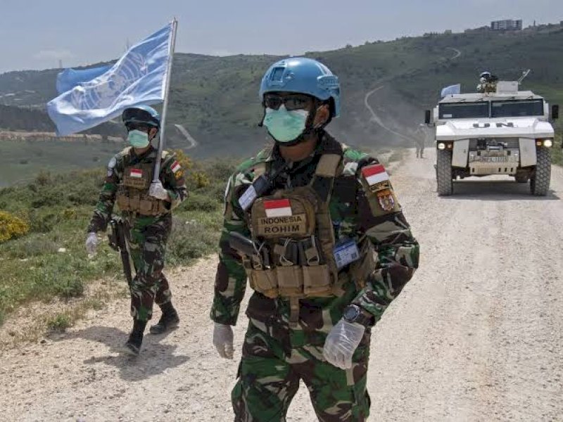 Pasukan perdamaian dari Indonesia di Lebanon. (int) 