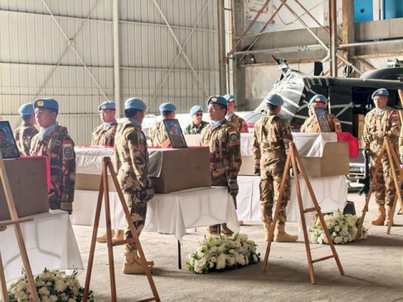 Jenazah 3 Prajurit TNI yang Gugur di Lebanon Dipastikan Direpatriasi ke RI