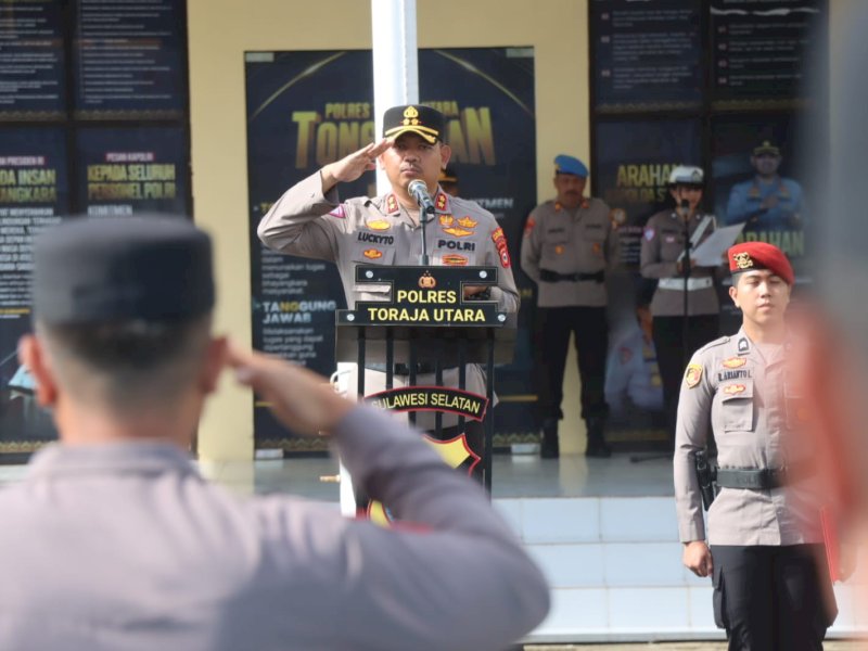 Iptu Muh Nasrun Resmi Jabat Kasat Lantas Polres Toraja Utara