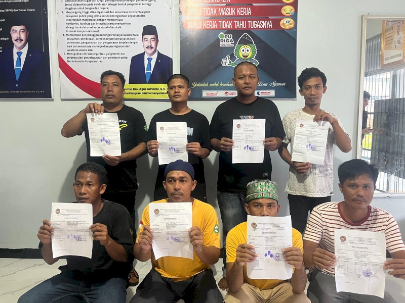Warga binaan Rutan Masamba yang menerima amnesti. 