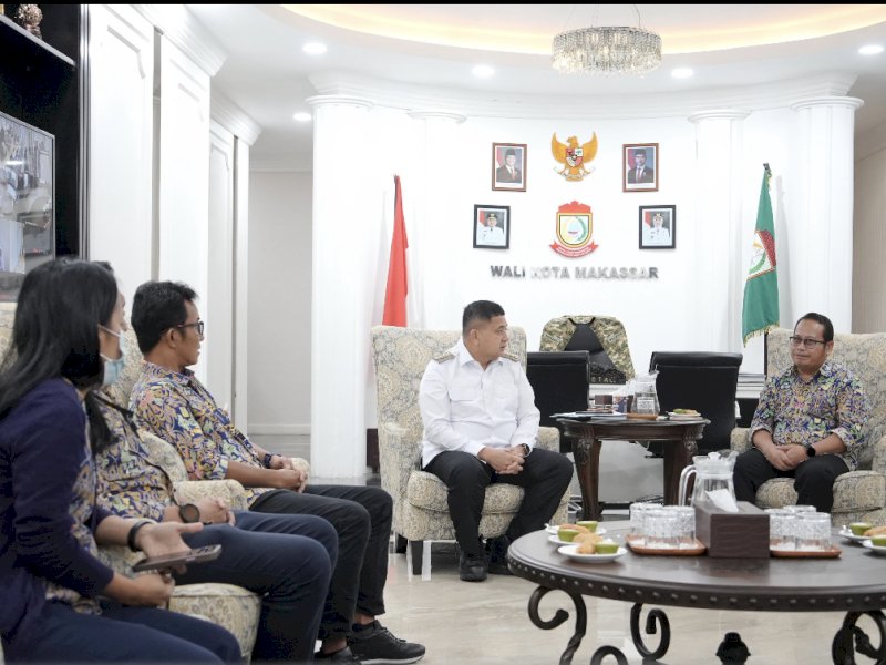 Wali Kota Makassar Munafri 'Appi' Arifuddin, saat menerima audiensi dari jajaran PTUN Makassar. 
