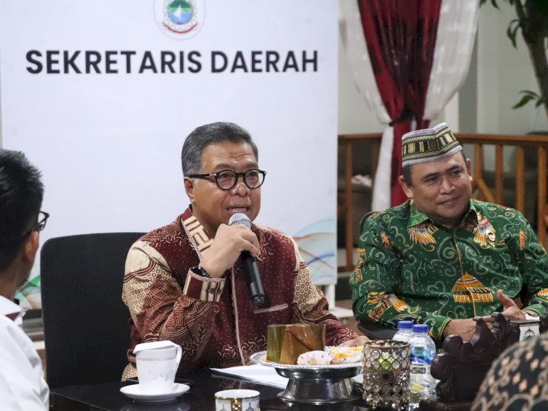 Pertemuan Pemprov Sulbar dengan tim Kemenko Polkam. 