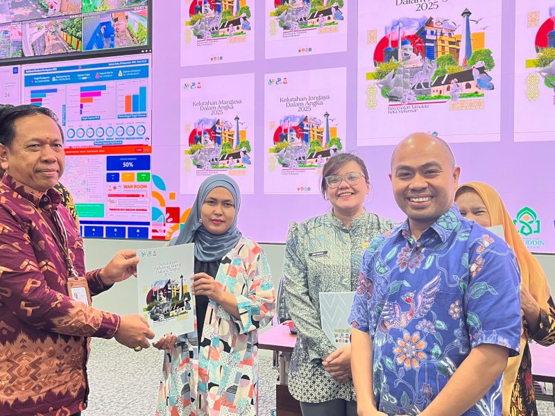 Diseminasi Hasil Kelurahan Cinta Statistik (Cantik) Kecamatan Tamalate. Berlangsung di Makassar Government Center lantai 7,