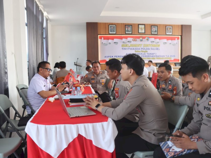 Tim Audit Itwasda Polda Sulsel Sambangi Polres Toraja Utara