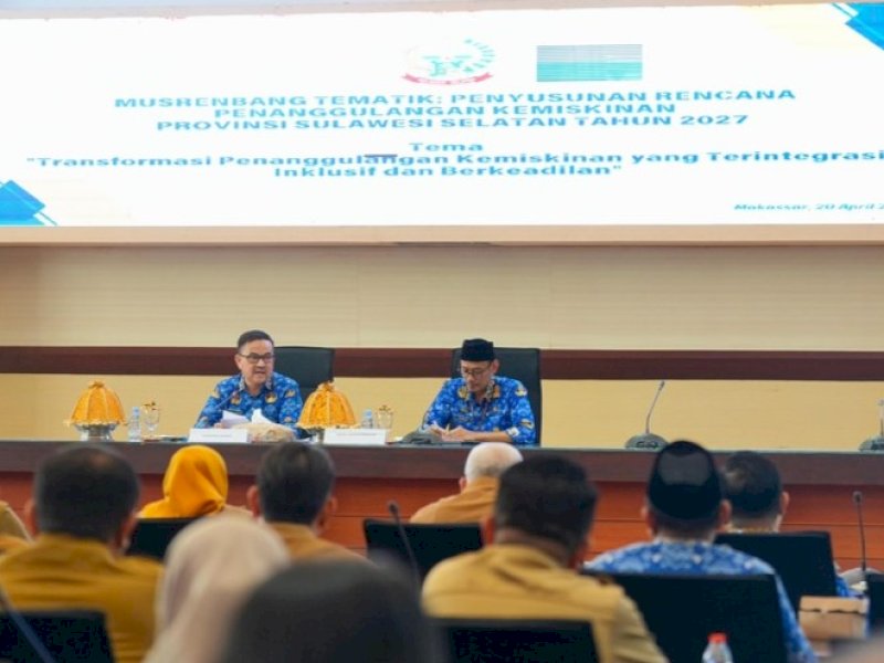 Musrenbang Sulsel 2027: Fokus Tekan Kemiskinan Ekstrem-Ketimpangan Wilayah