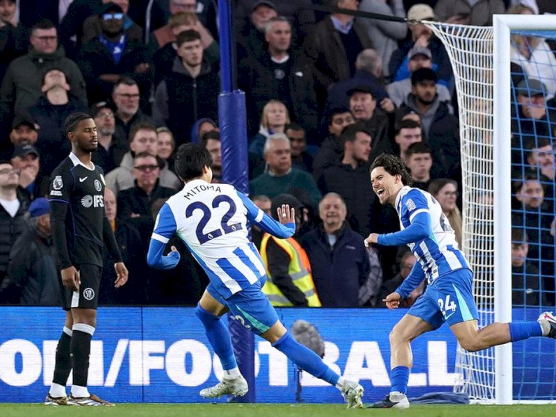 LIGA INGGRIS: Hajar Chelsea 3-0, Brighton Dekati 5 Besar 