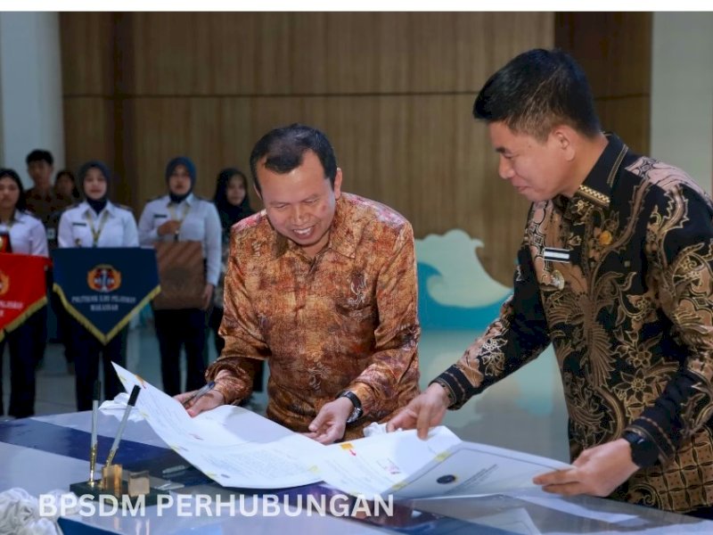 BPSDMP Teken MoU Pengembangan SDM Transportasi dengan 7 Pemda di PIP Makassar 