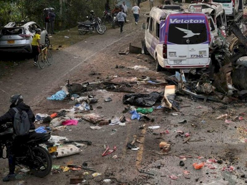 Serangan Bom di Kolombia Tewaskan 19 Orang, Didalangi Gembong Narkoba 
