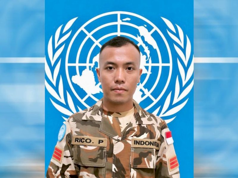 Jenazah Prajurit TNI Kopral Rico yang Gugur di Lebanon Tiba di Kampung Halaman Besok 