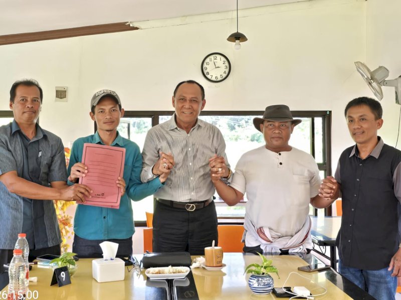 Proses RJ kasus pengancaman wartawan oleh kepala lembang di Torut. 
