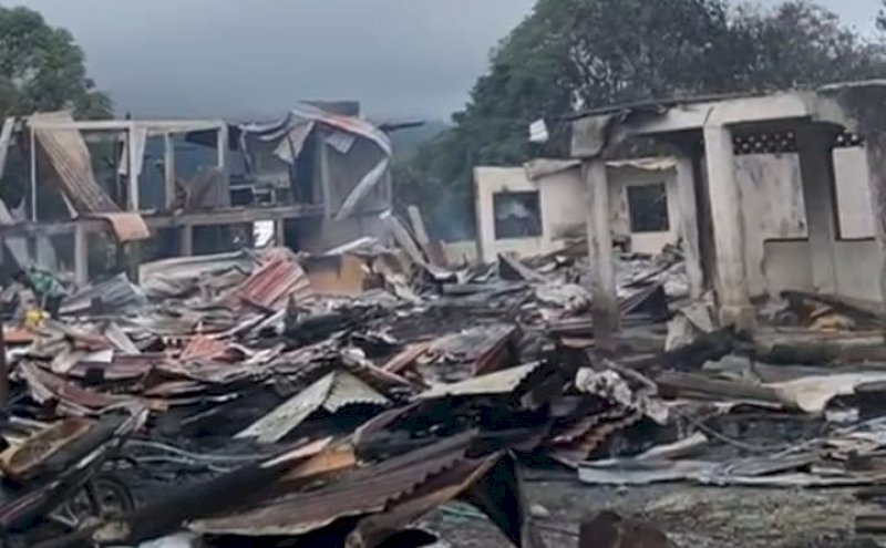 Kebakaran di Baruppu Torut, 3 Tongkonan dan 5 Lumbung Padi Ludes 