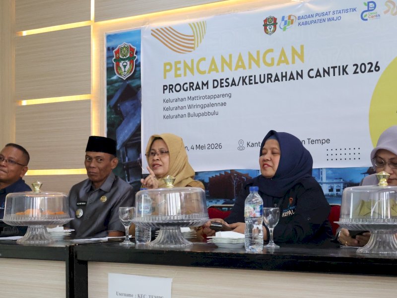 Pemkab-BPS Wajo Canangkan Program Desa Cantik 2026