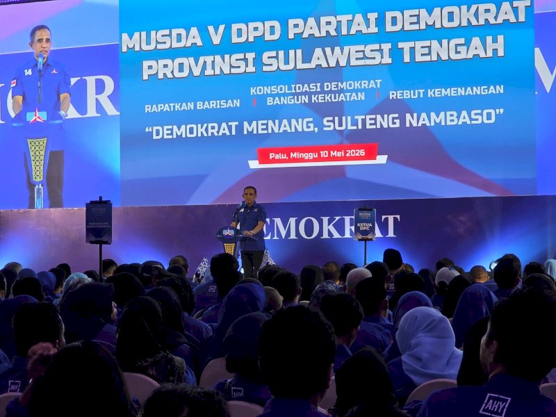 Aklamasi, Anwar Hafid Kembali Pimpin Partai Demokrat Sulteng 