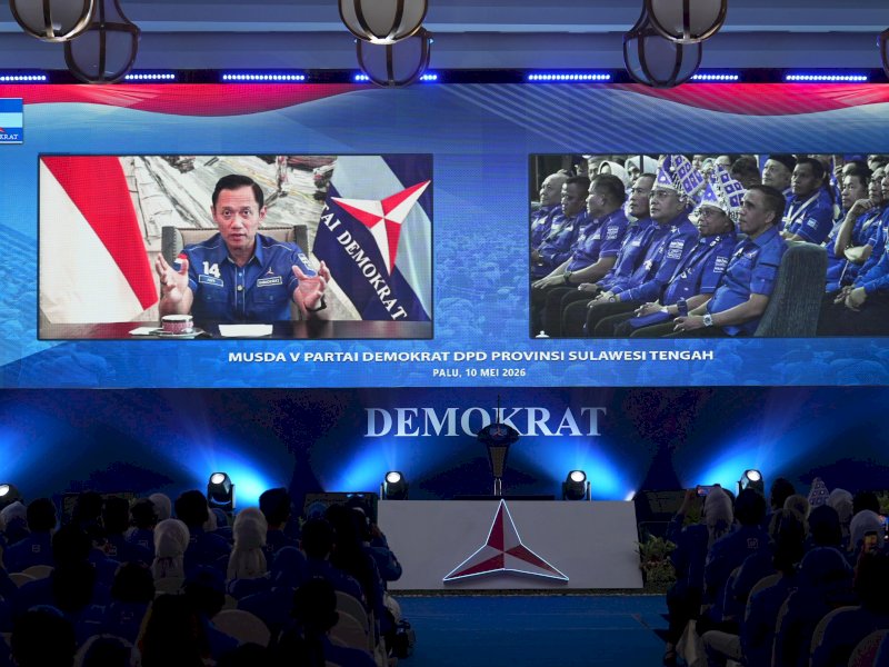 Apresiasi Kepemimpinan Anwar Hafid, AHY Minta Demokrat Sulteng Tancap Gas Menuju 2029