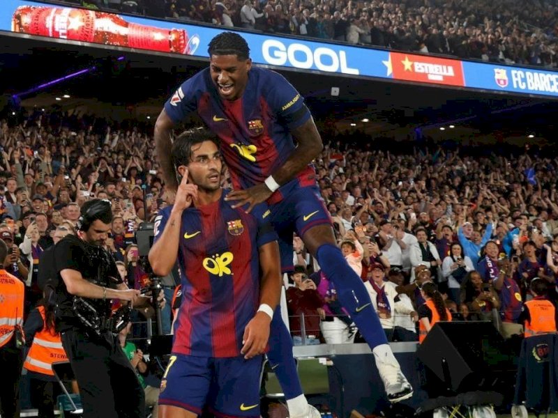 LIGA SPANYOL: Gasak Madrid 2-0, Barcelona Segel Gelar Juara 
