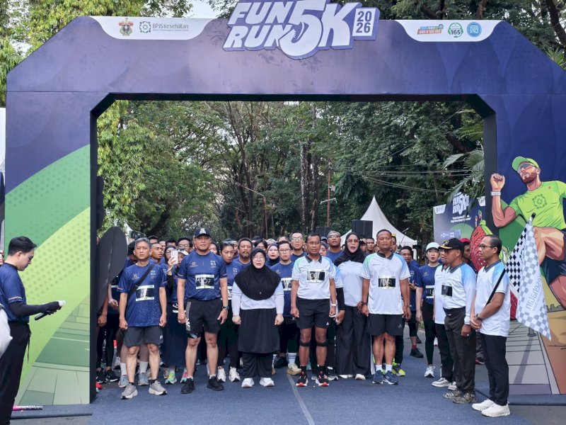 BPJS Kesehatan-Unhas Kampanyekan Hidup Sehat Melalui Fun Run 5K
