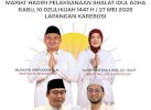 Wali Kota-Wawali Makassar Appi-Aliyah Salat Idul Adha di Lapangan Karebosi