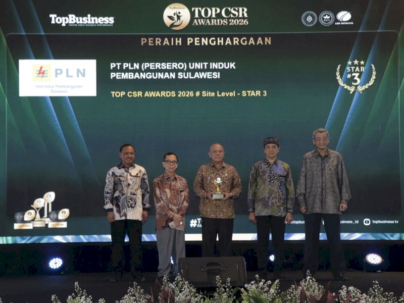 Program Pemanfaatan FABA PLN UIP Sulawesi Raih Penghargaan Bintang 3 di TOP CSR Awards 2026