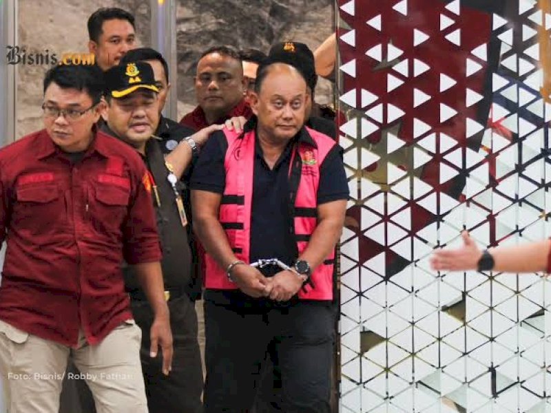 Dadan Hindayana ditahan Kejagung usai ditetapkan tersangka. 