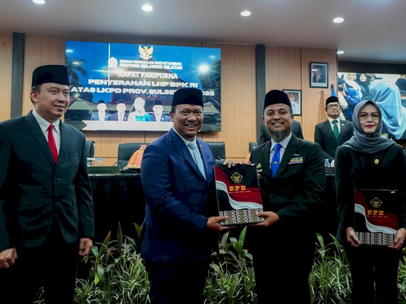 Pemprov Sulsel Raih WTP ke-5 Secara Beruntun, Sudirman: Bukti Transparansi