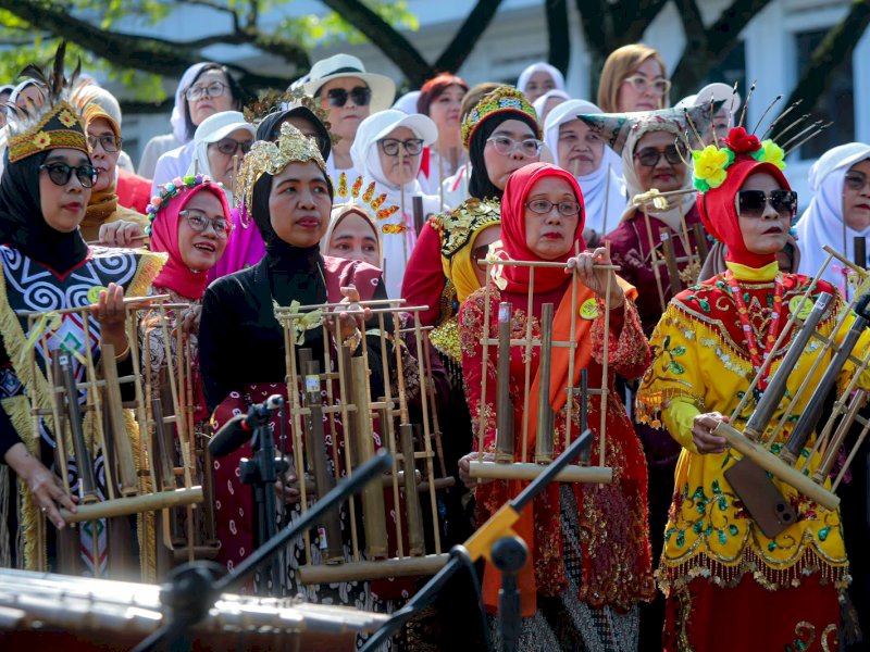 Angklung Festival 2026, menjadi ruang kolaborasi budaya. 