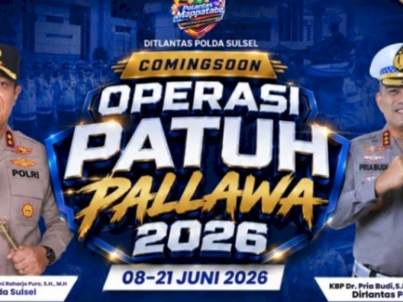 Operasi Pallawa 2026 di Makassar Dimulai Besok, Incar 9 Jenis Pelanggaran