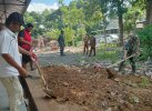 Bersih-bersih Lingkungan, Koramil Majauleng Wajo Libatkan Warga-Pelajar 