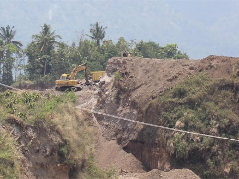 Salah satu lokasi tambang di Kabupaten Sumedang. 