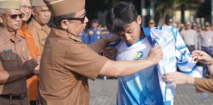 Lepas Kontingen Popwilda Jabar, ini Harapan Bupati Garut Abdusy 