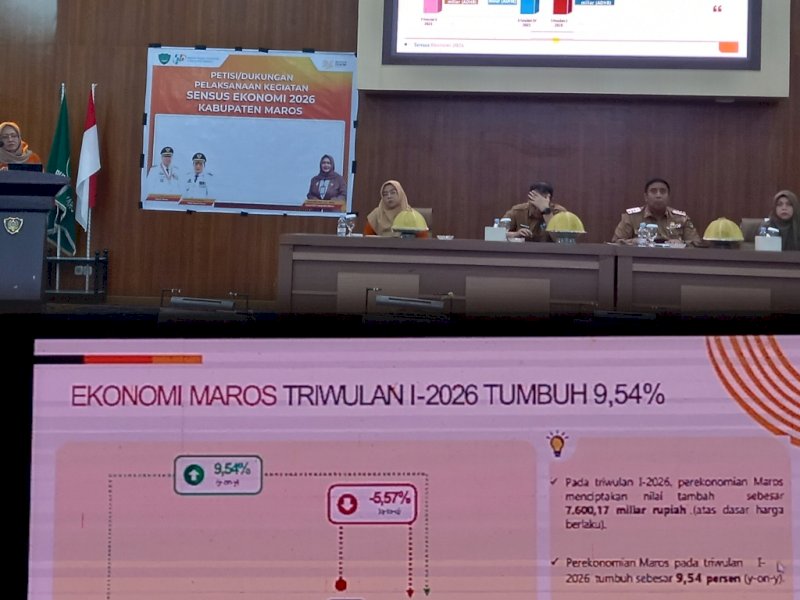 Pertumbuhan Ekonomi Maros Lampaui Sulsel, BPS Puji Kinerja Chaidir Syam 