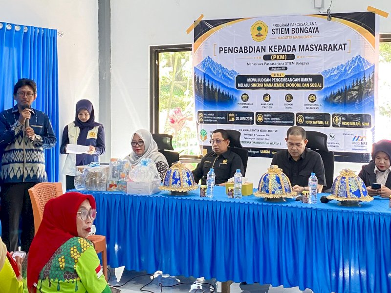 Dorong Kemandirian UMKM, Mahasiswa PPs MM STIEM Bongaya Gelar PKM di Malino