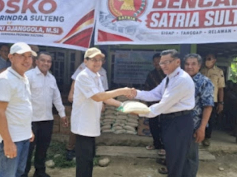 Longki Djanggola dan Irwan Lapatta Serahkan Bantuan untuk Korban Gempa di Sigi
